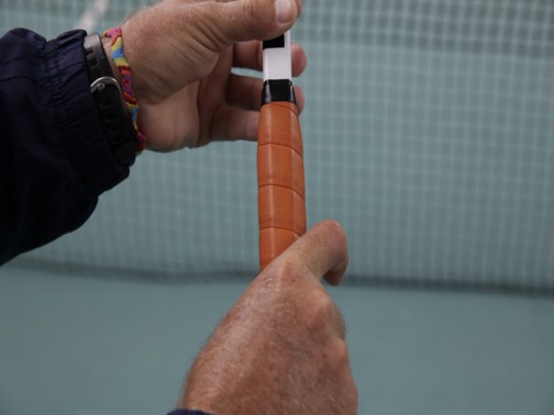 One handed backhand grip